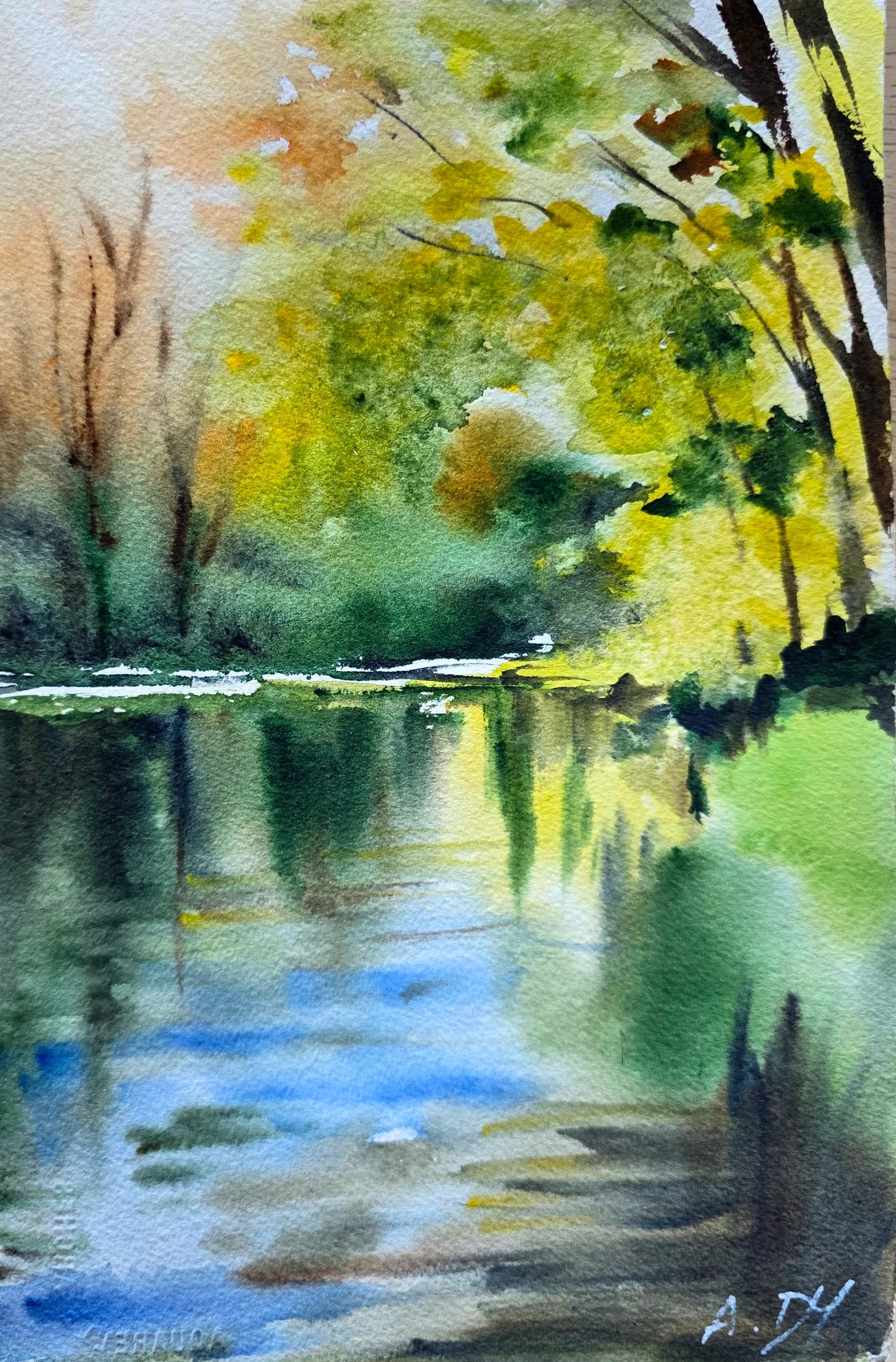 Luminous Riverbank