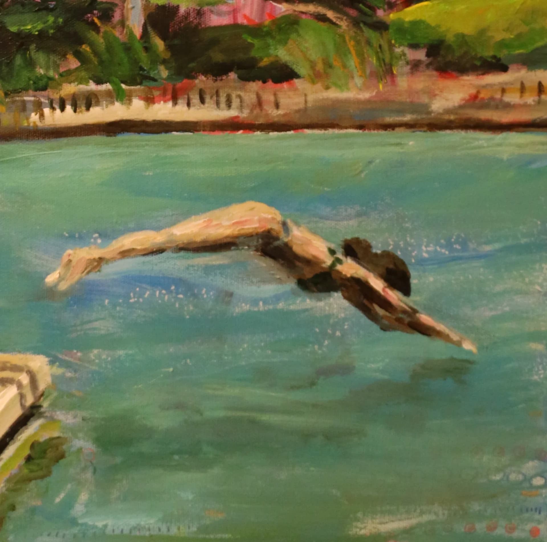 jumps into the water 3