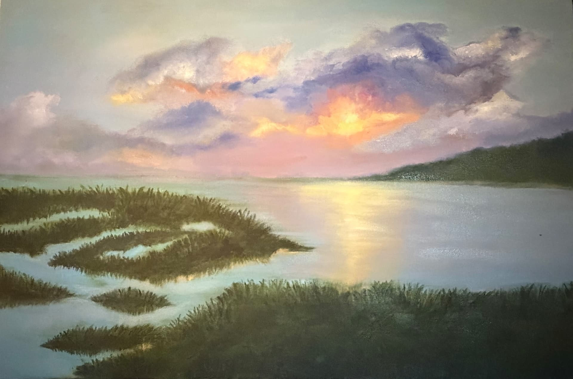 Glowing sunset