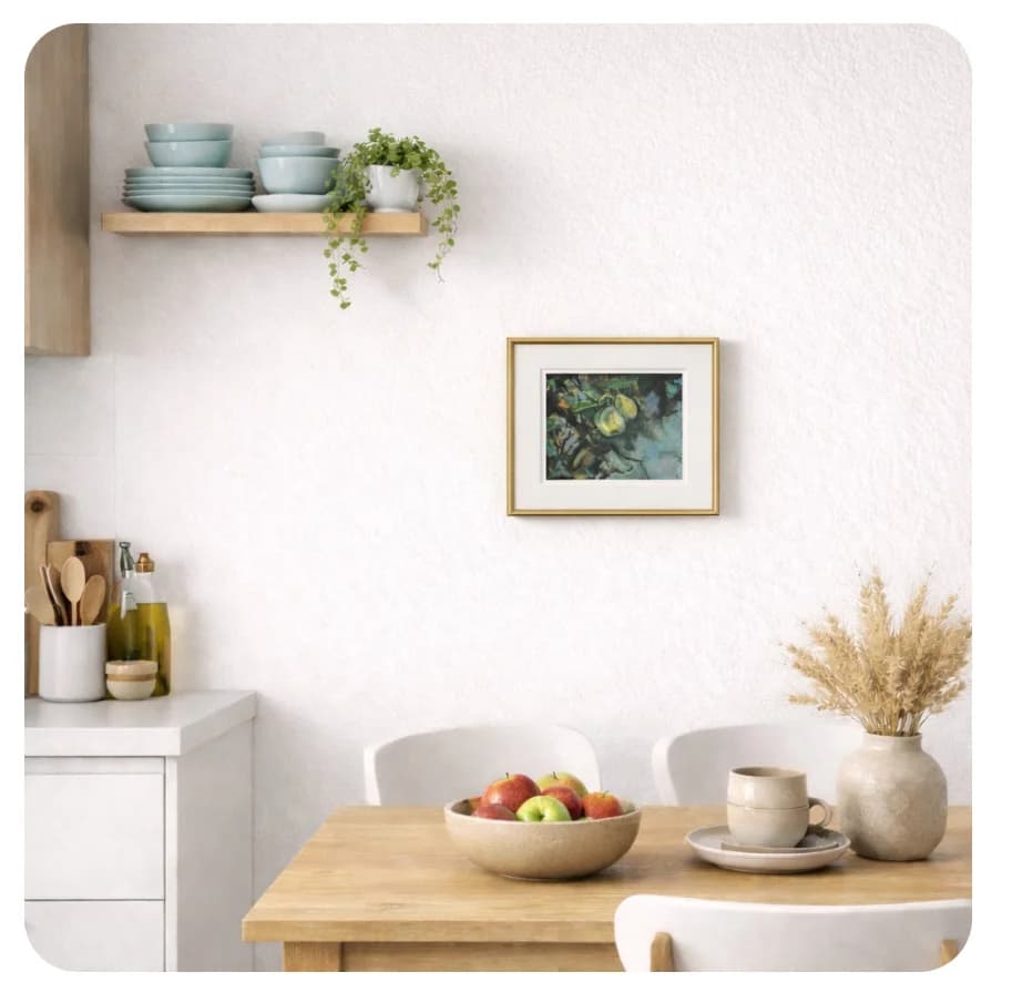 Two Pears in a Orchard, oil painting on canvas and wood 5