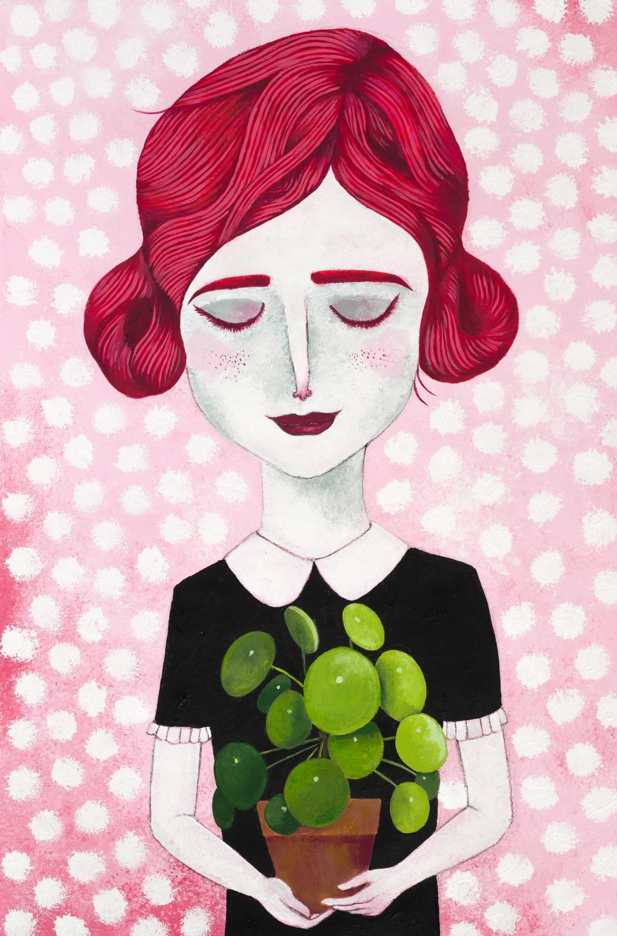 Girl with Pilea