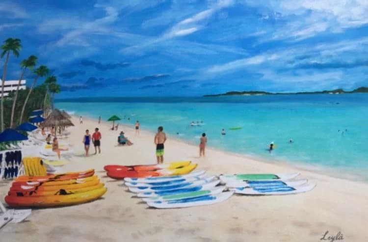 Turquoise Shoreline Drift