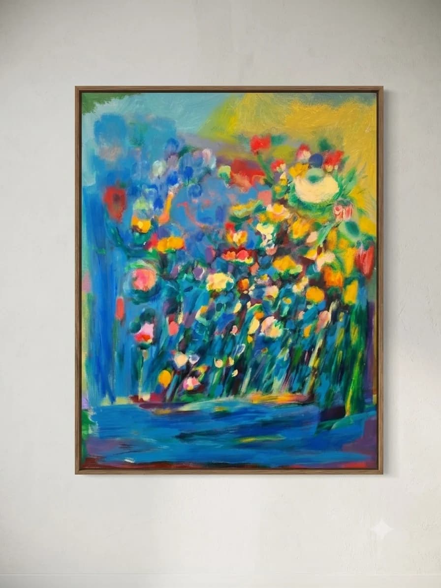 "Tapestry of Ochre & Blue" 2