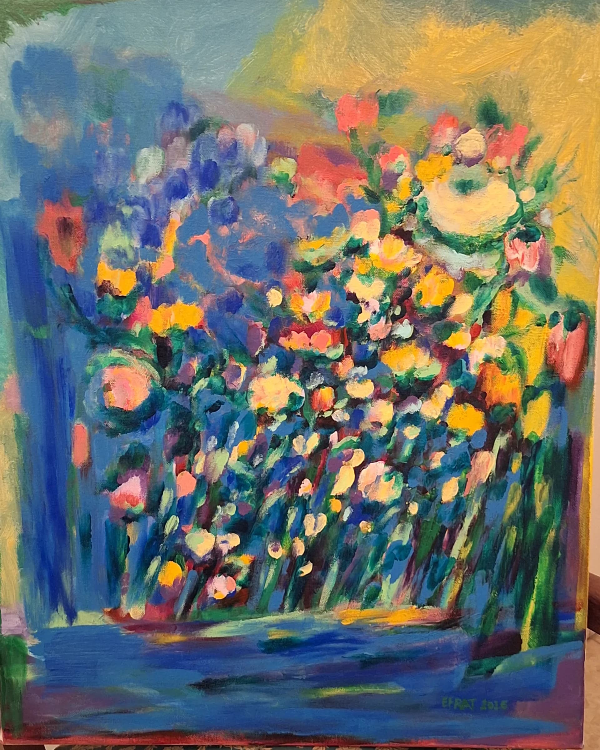 "Tapestry of Ochre & Blue"