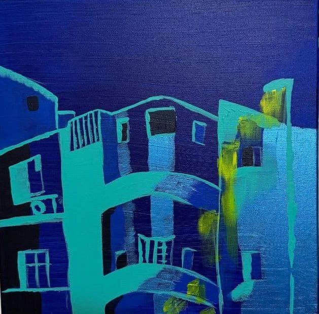 Florentine in blue