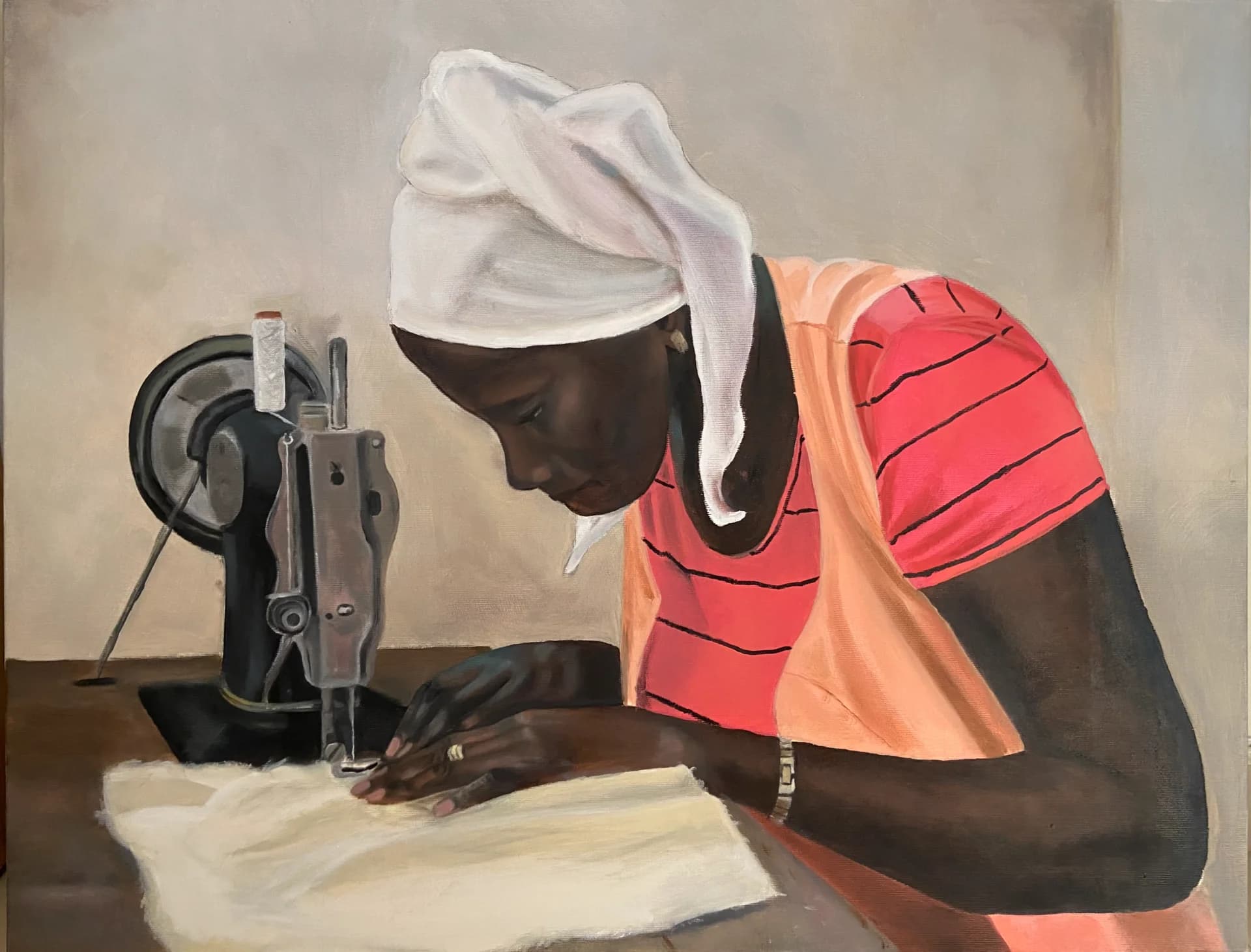 At the Sewing Table