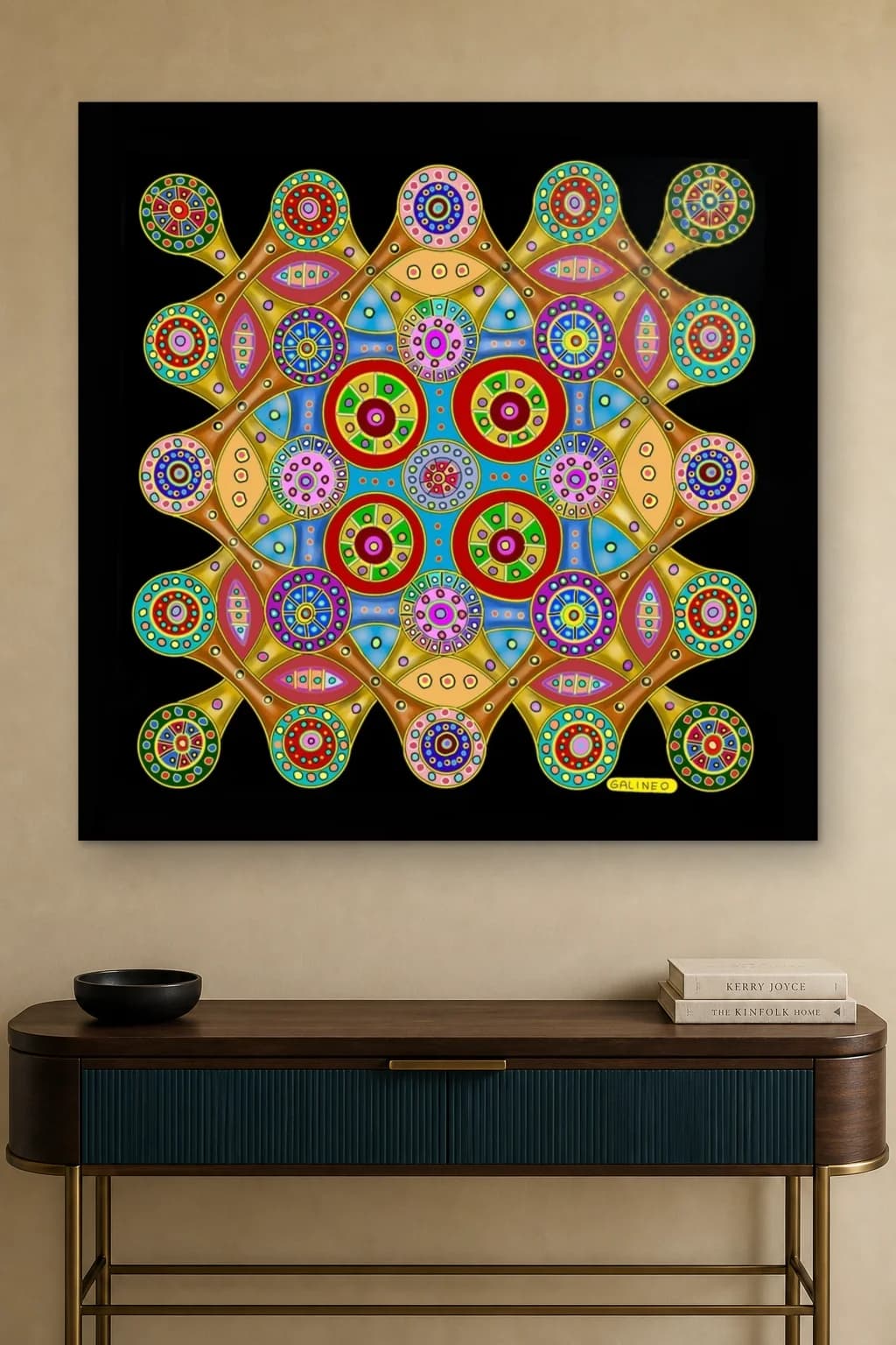 Radiant Mandala Grid