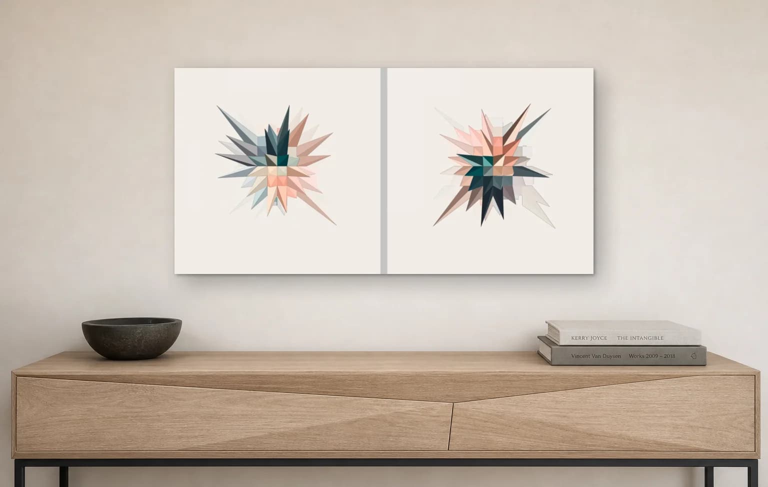 Two stars Diptych -Limited Edition of 10