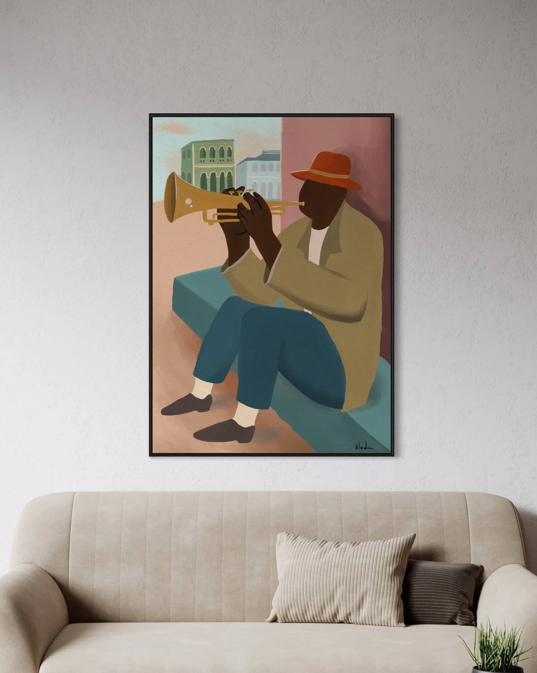 The trumpet player 2