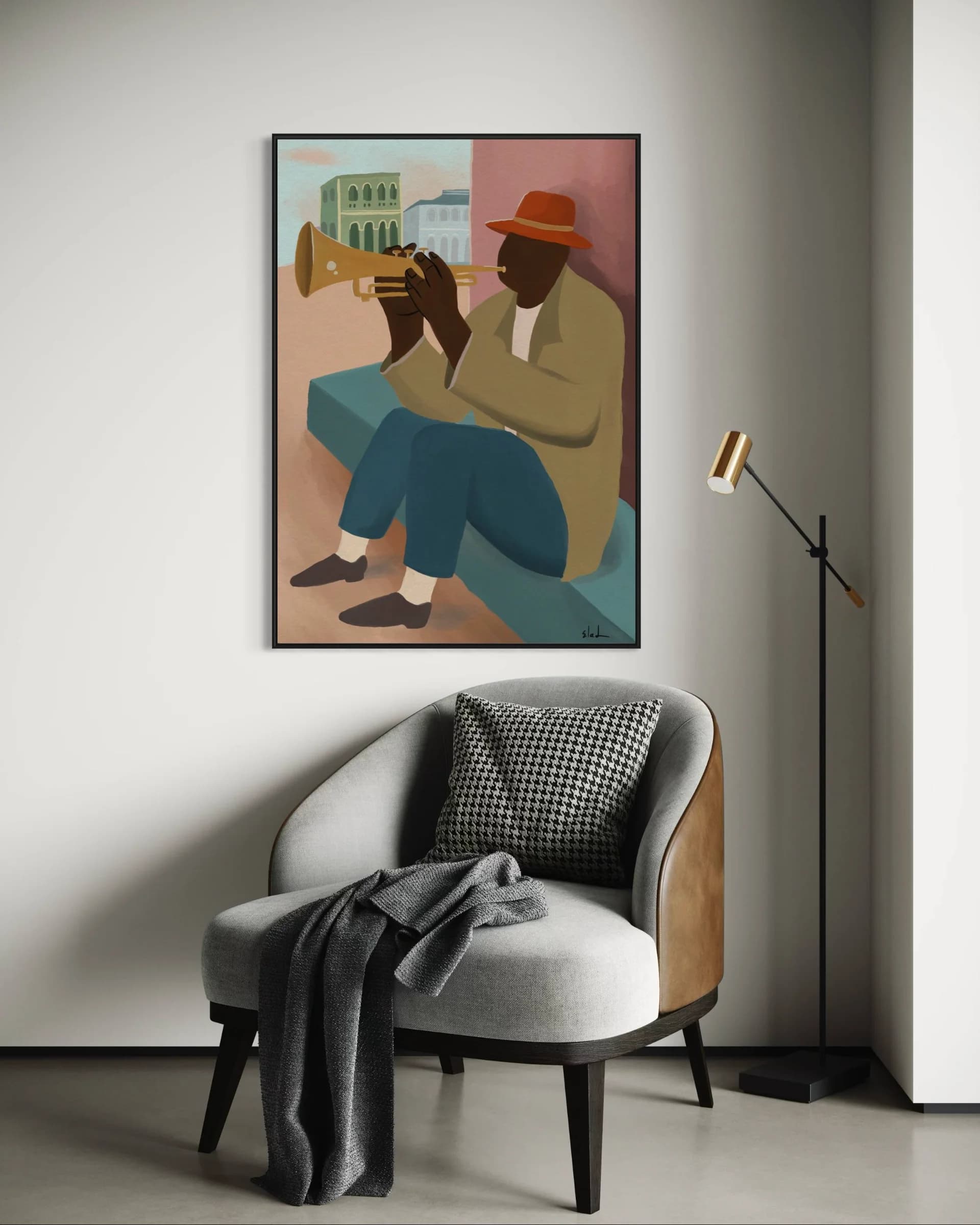 The trumpet player 4