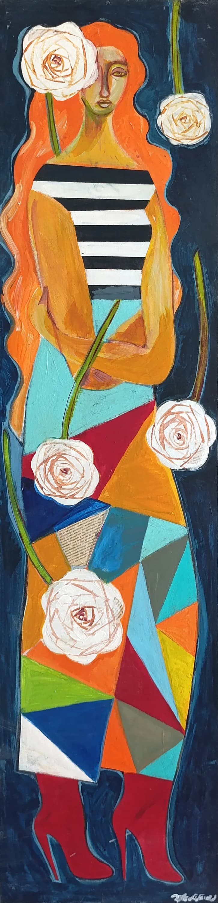 Tamari with white flowers