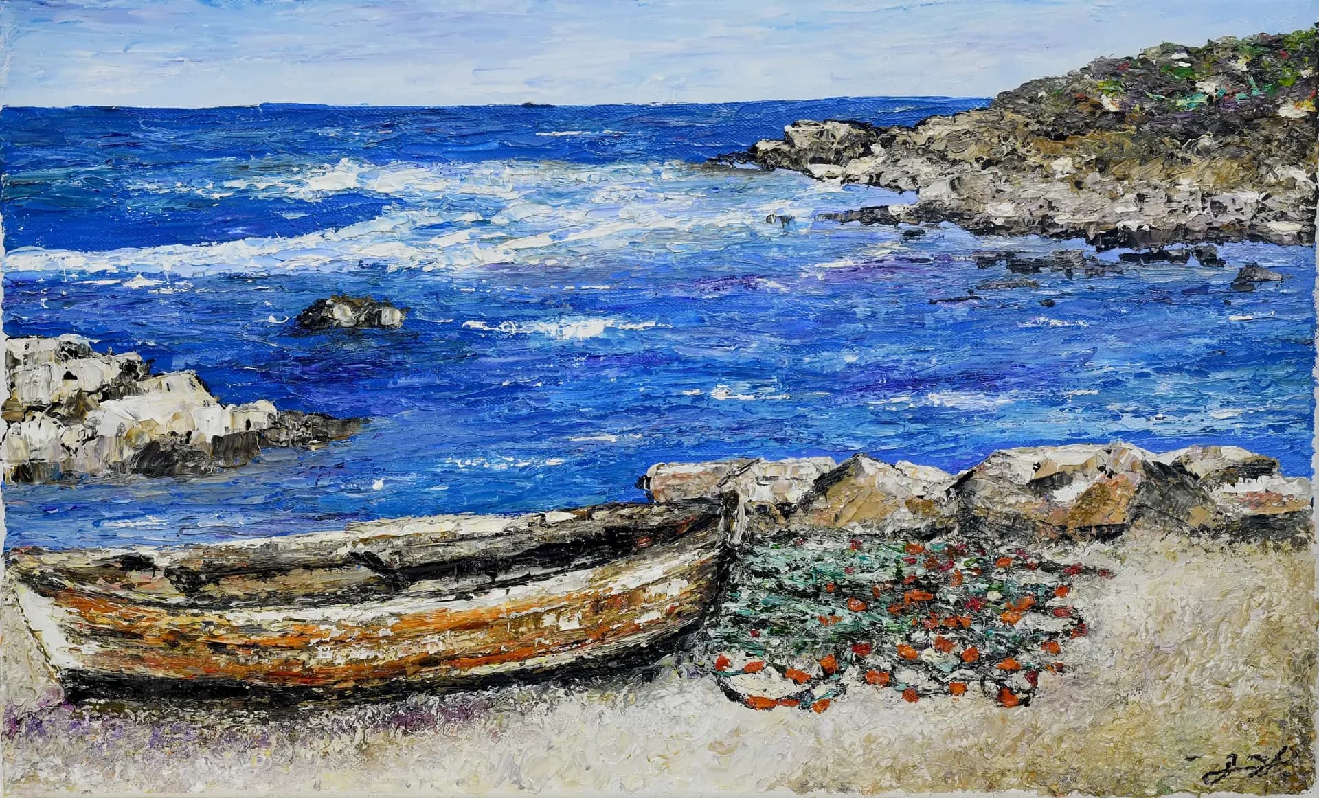 Fishing boat on the Beach