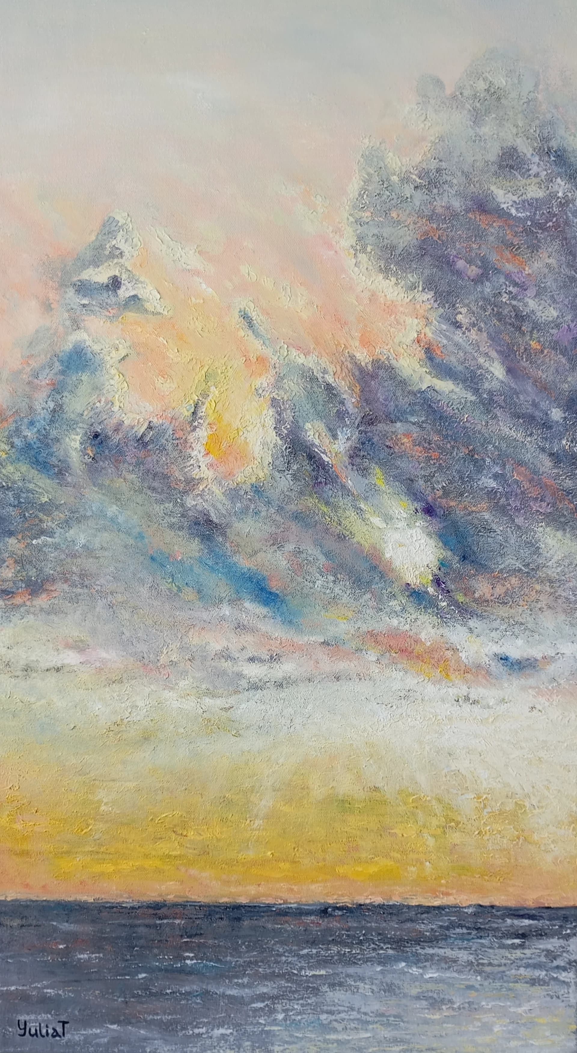 A burning cloud