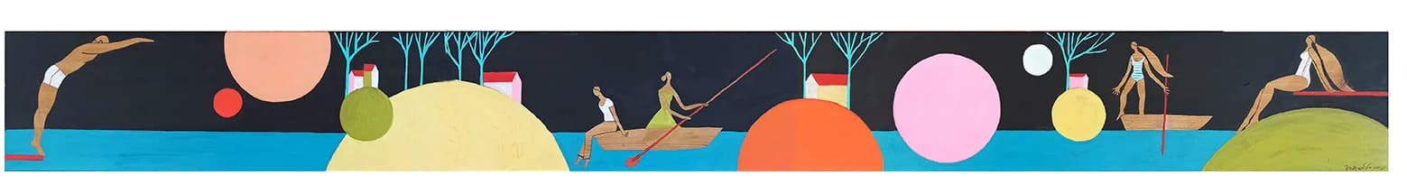 Swimming at night
