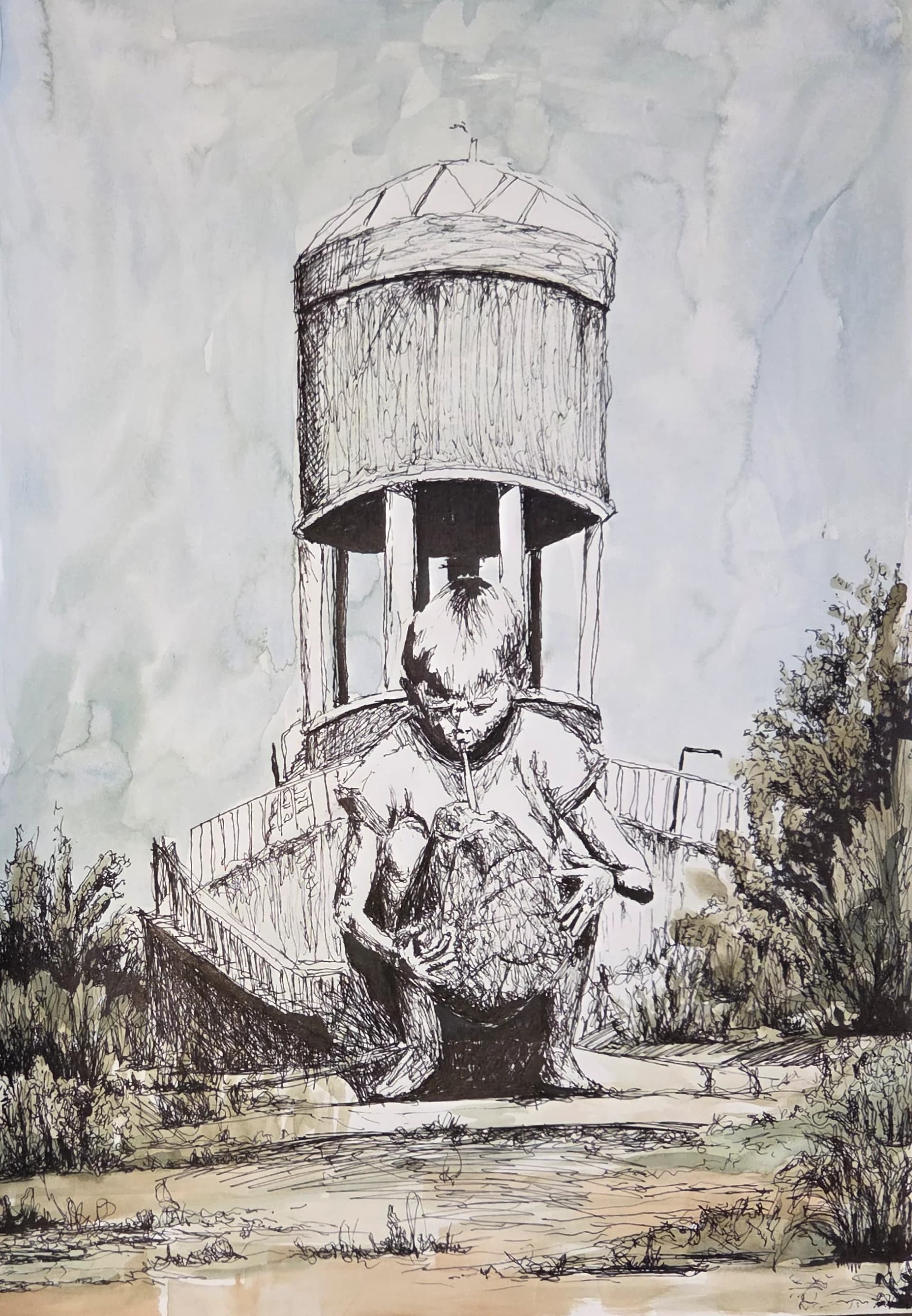 Water Tower, Givat Haim Ihud 1985