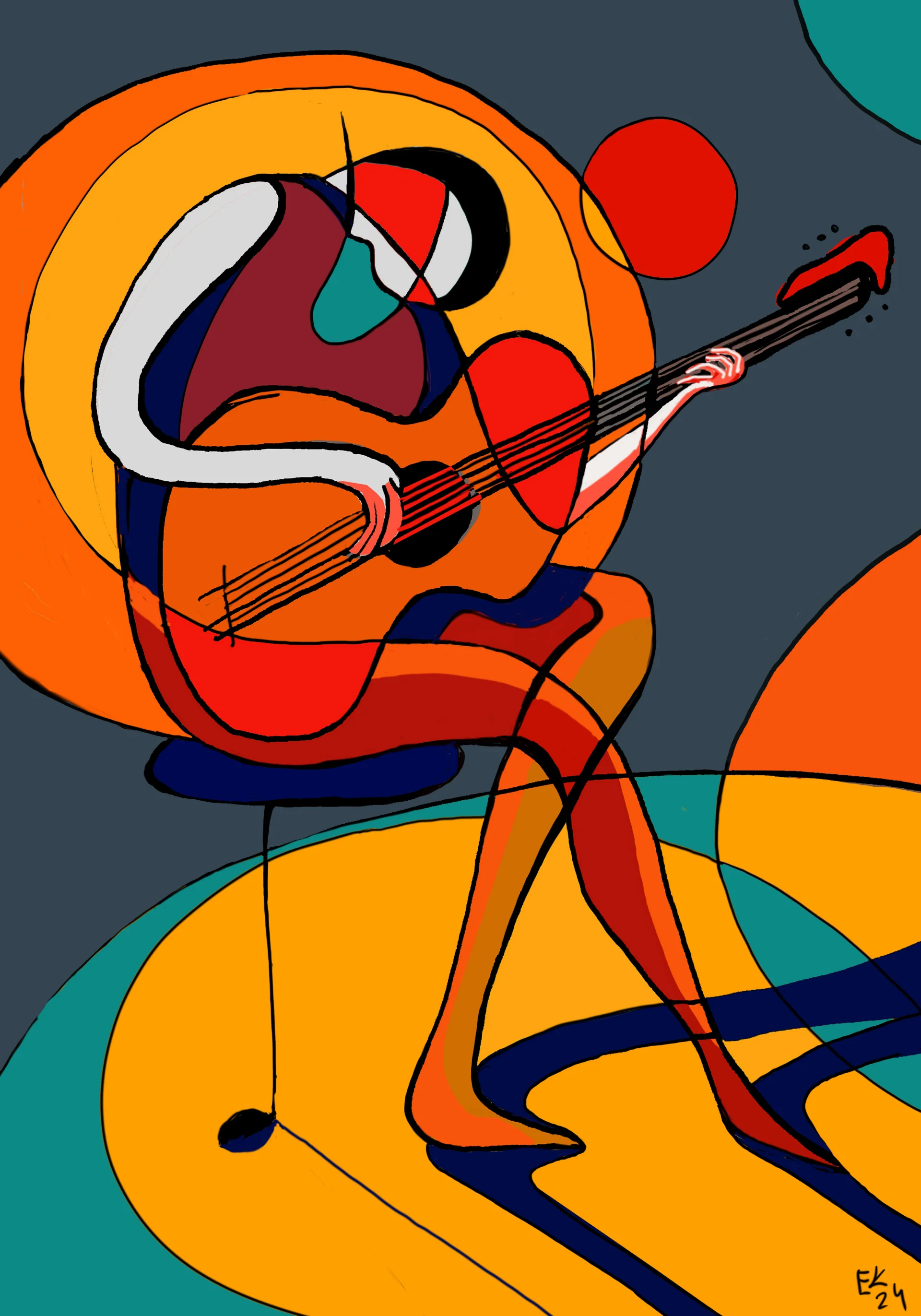 The Guitarist. (From Music series)