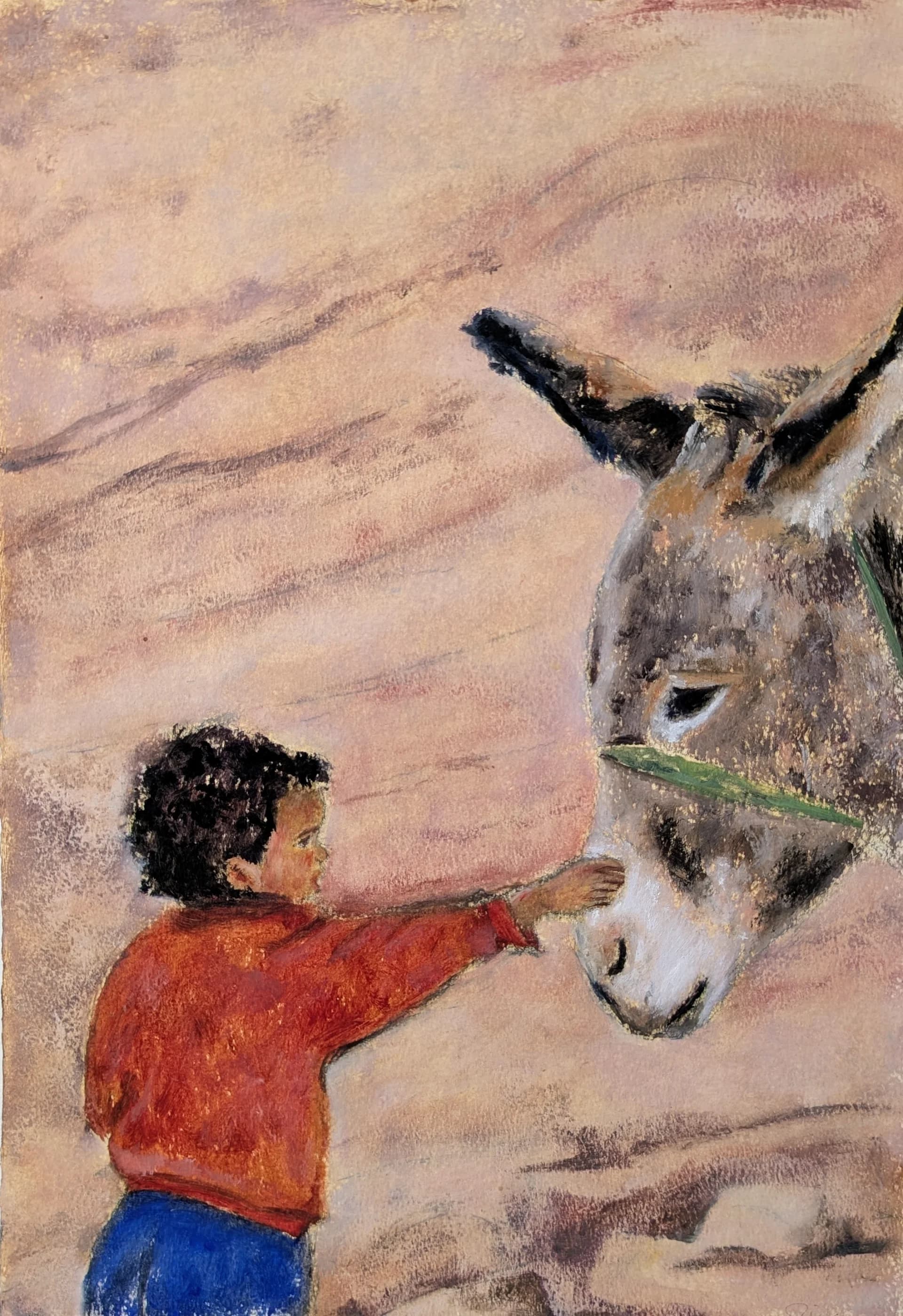 The child and the donkey 3