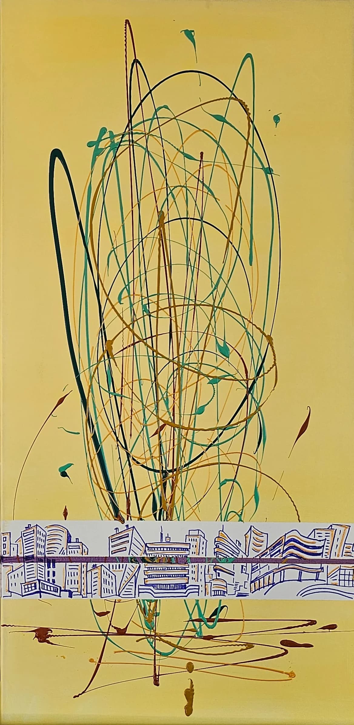 In movement