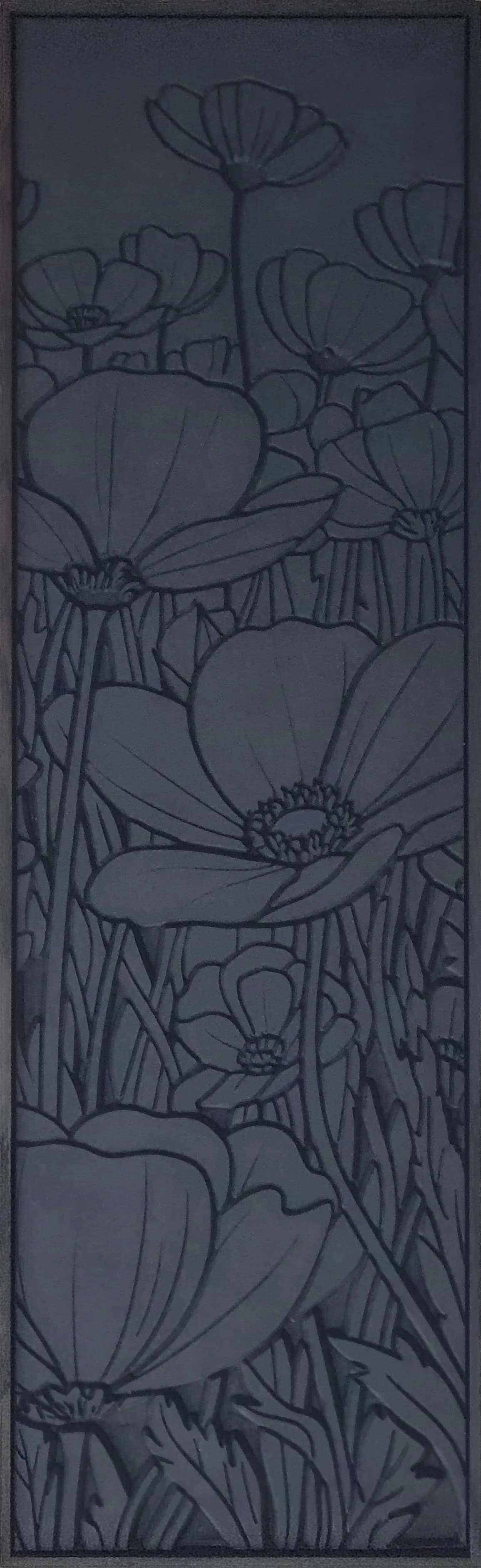 Flowers in black