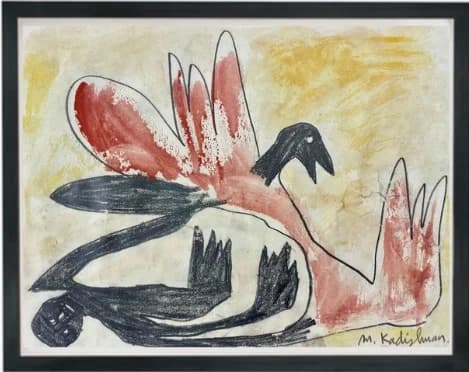 Phoenix and Man - Kadishman