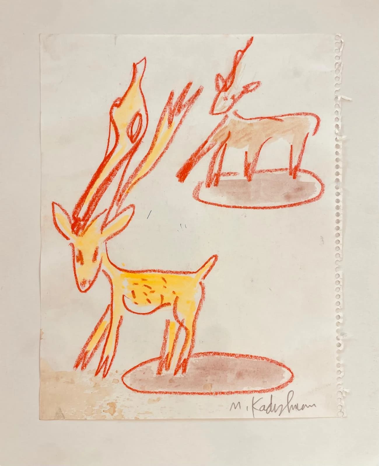 Red Doe. Kadishman Menashe 2