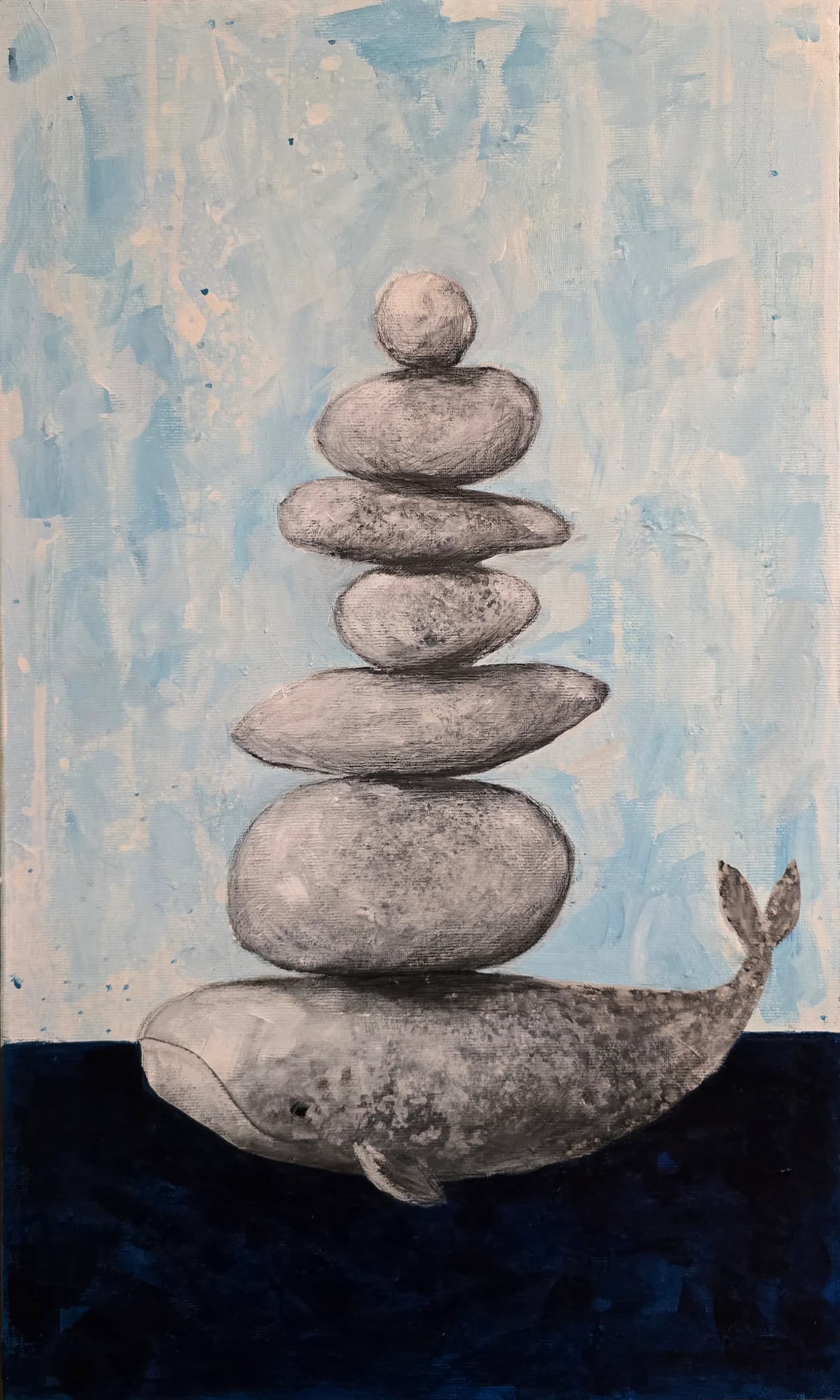 Floating stone tower