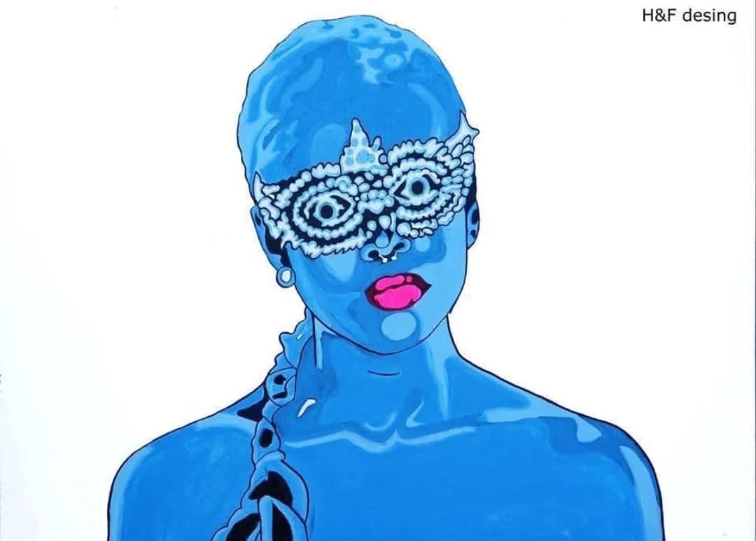 Feminine, shades of blue