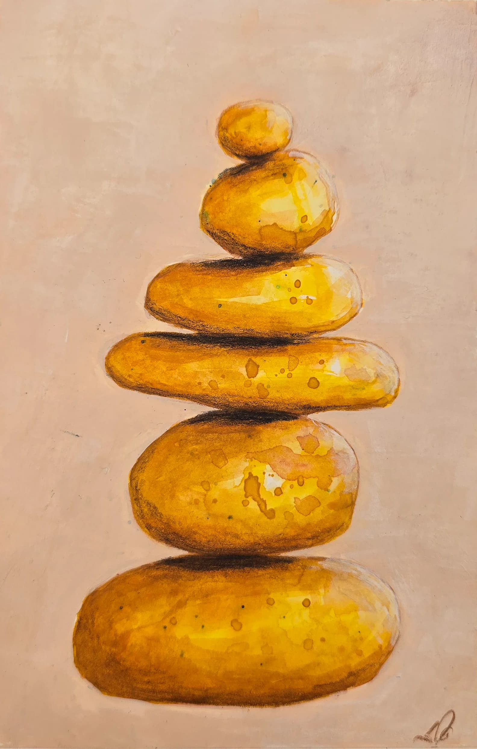 Small stone towers