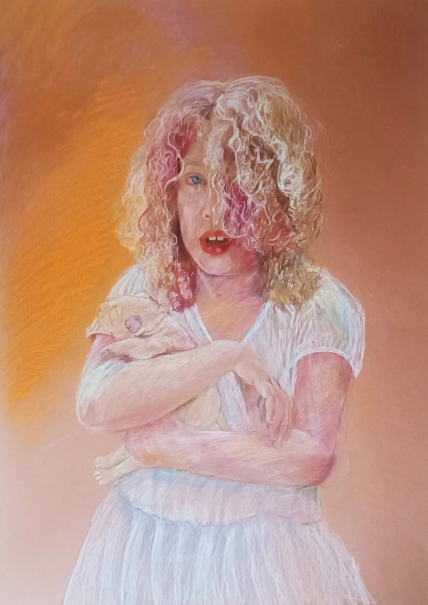 blond curlls