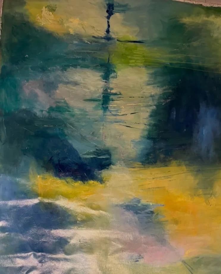 A Dream In Green Blue And Yellow