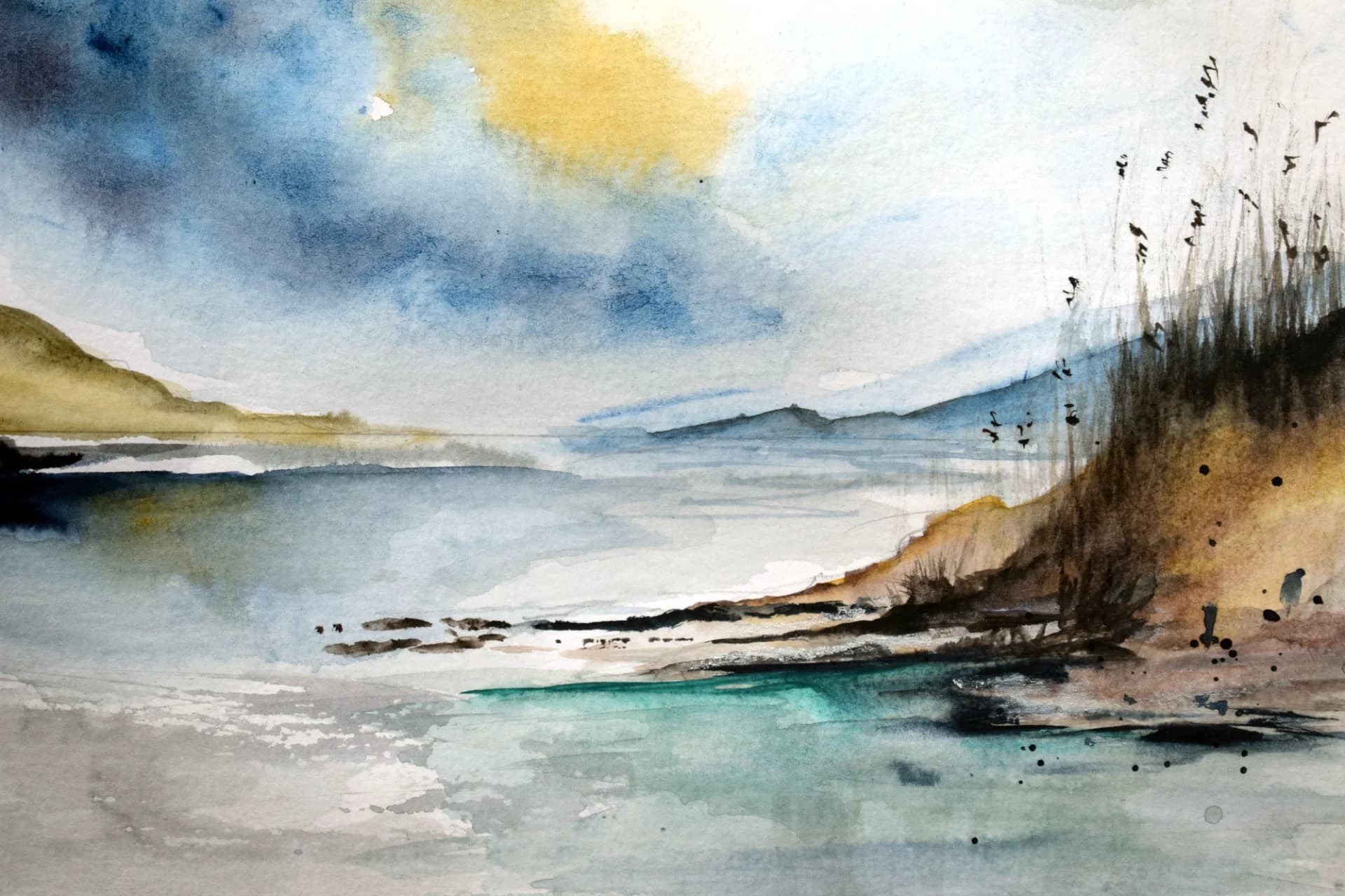 בוקר בגדות האגם