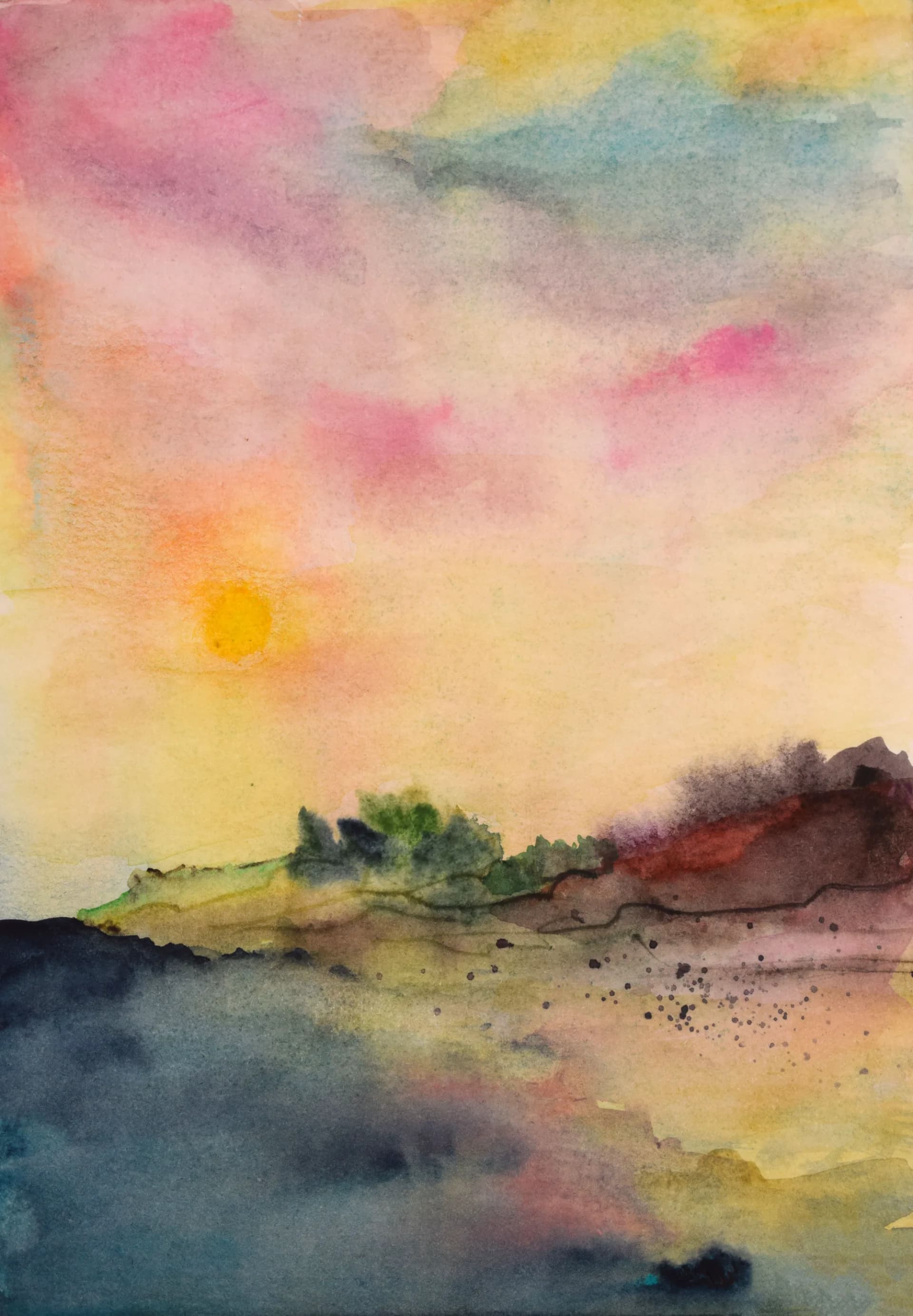 Sunset Colors on The Beach