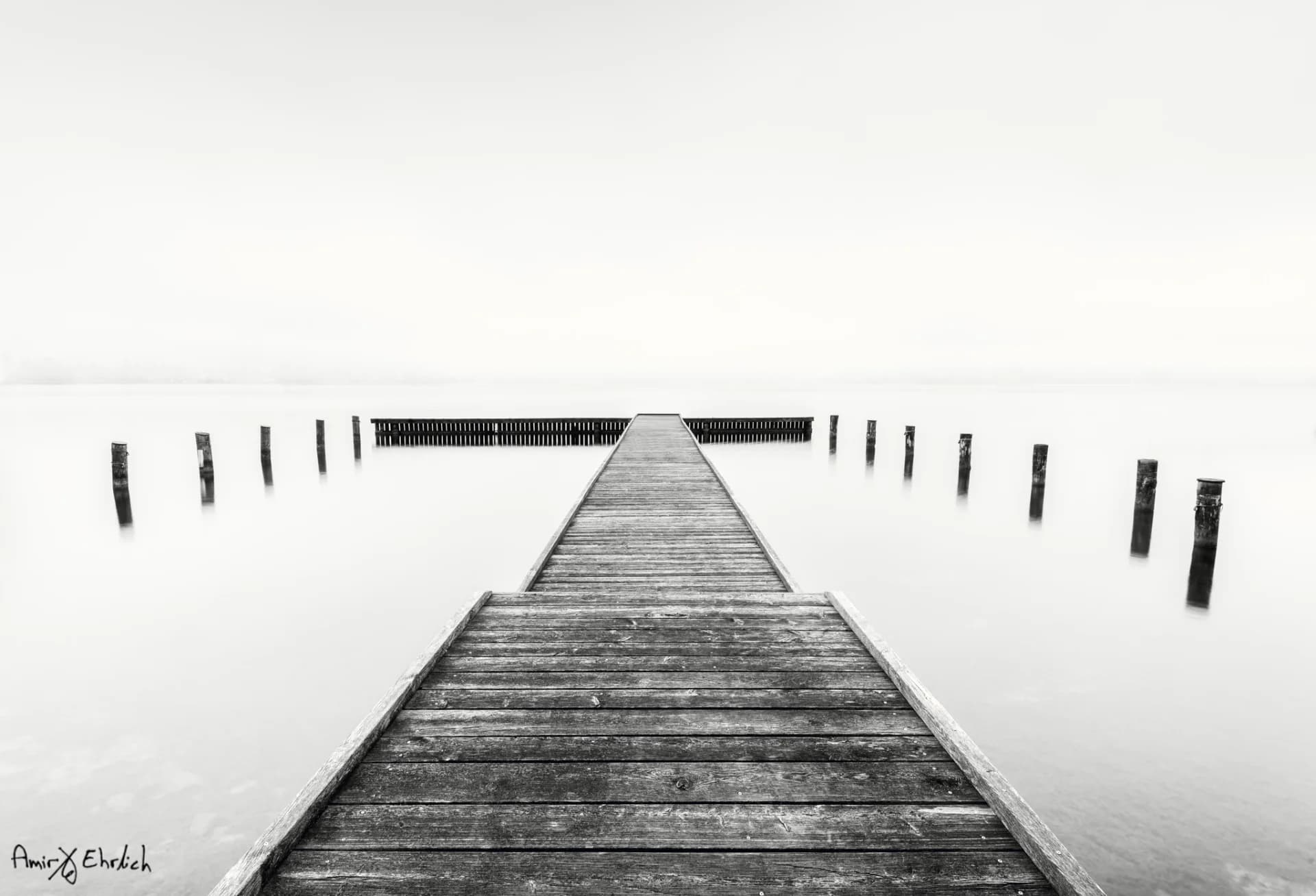 The pier (B/W)
