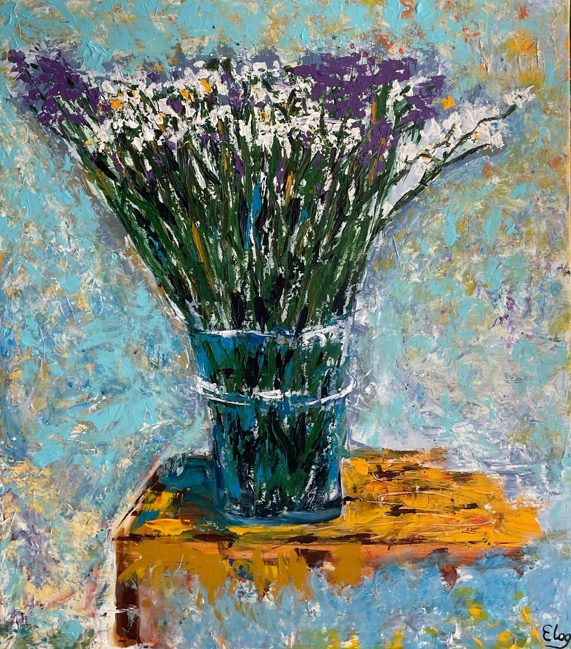 Bouquet in Turquoise Light