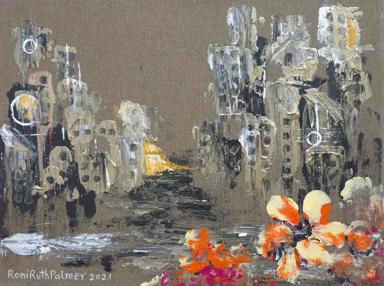 Blossoming among the ruins