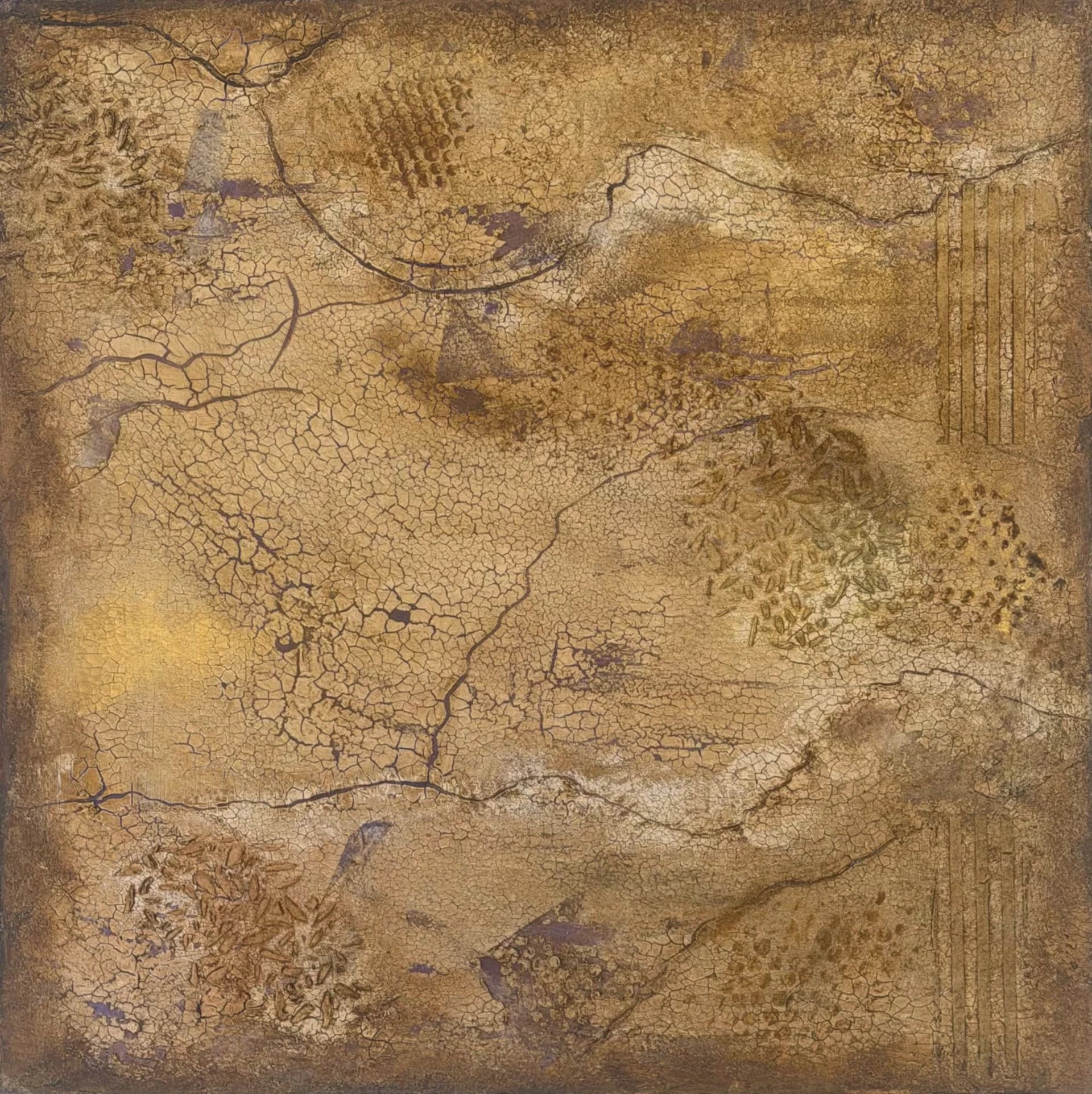 סדקים באדמת מדבר