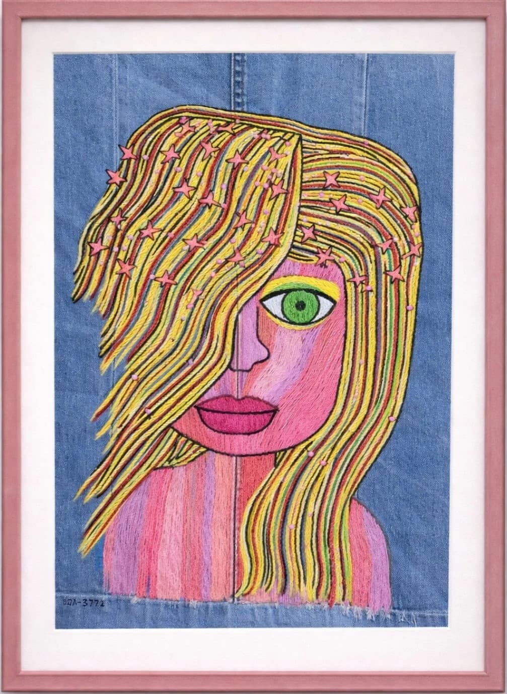 Woman with messy hair