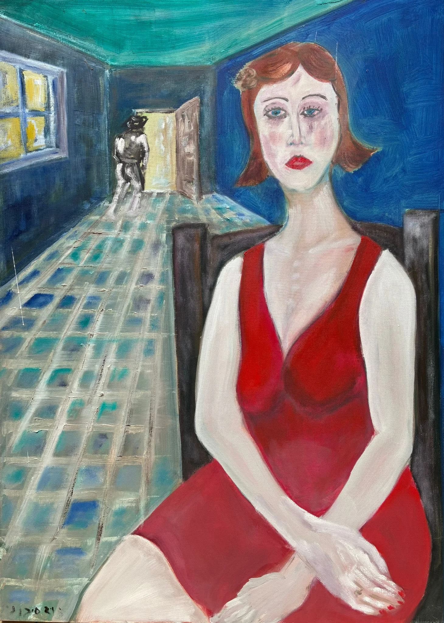 Parting in Blue Room