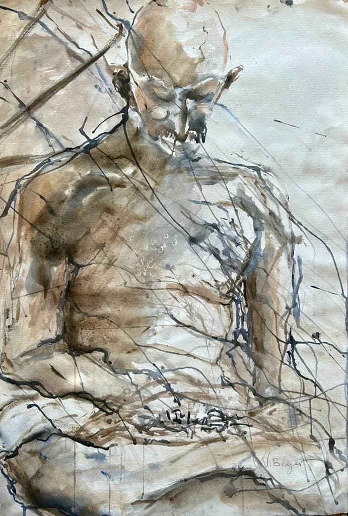 Meditation of Gandhi