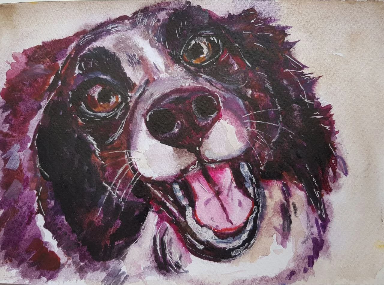 Joyful Canine Gaze