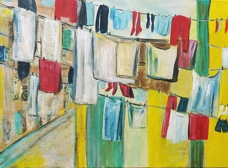 Sunlit Laundry Lines