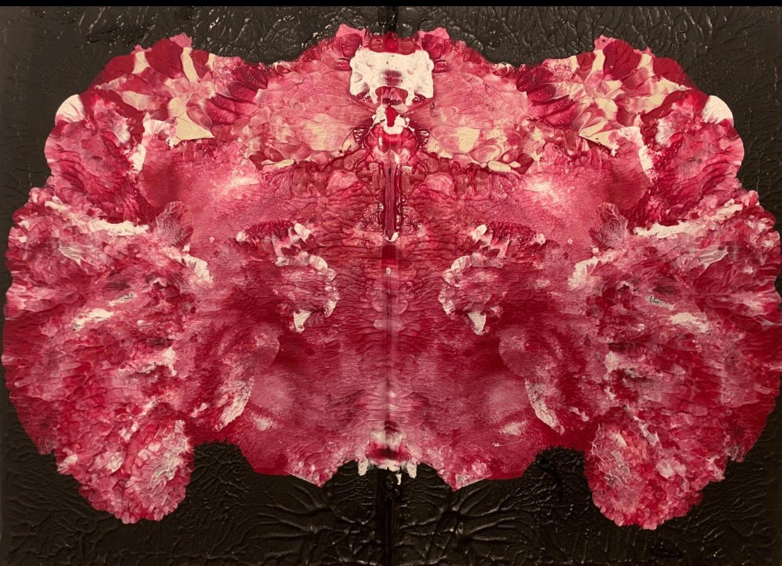 Crimson Rorschach Bloom