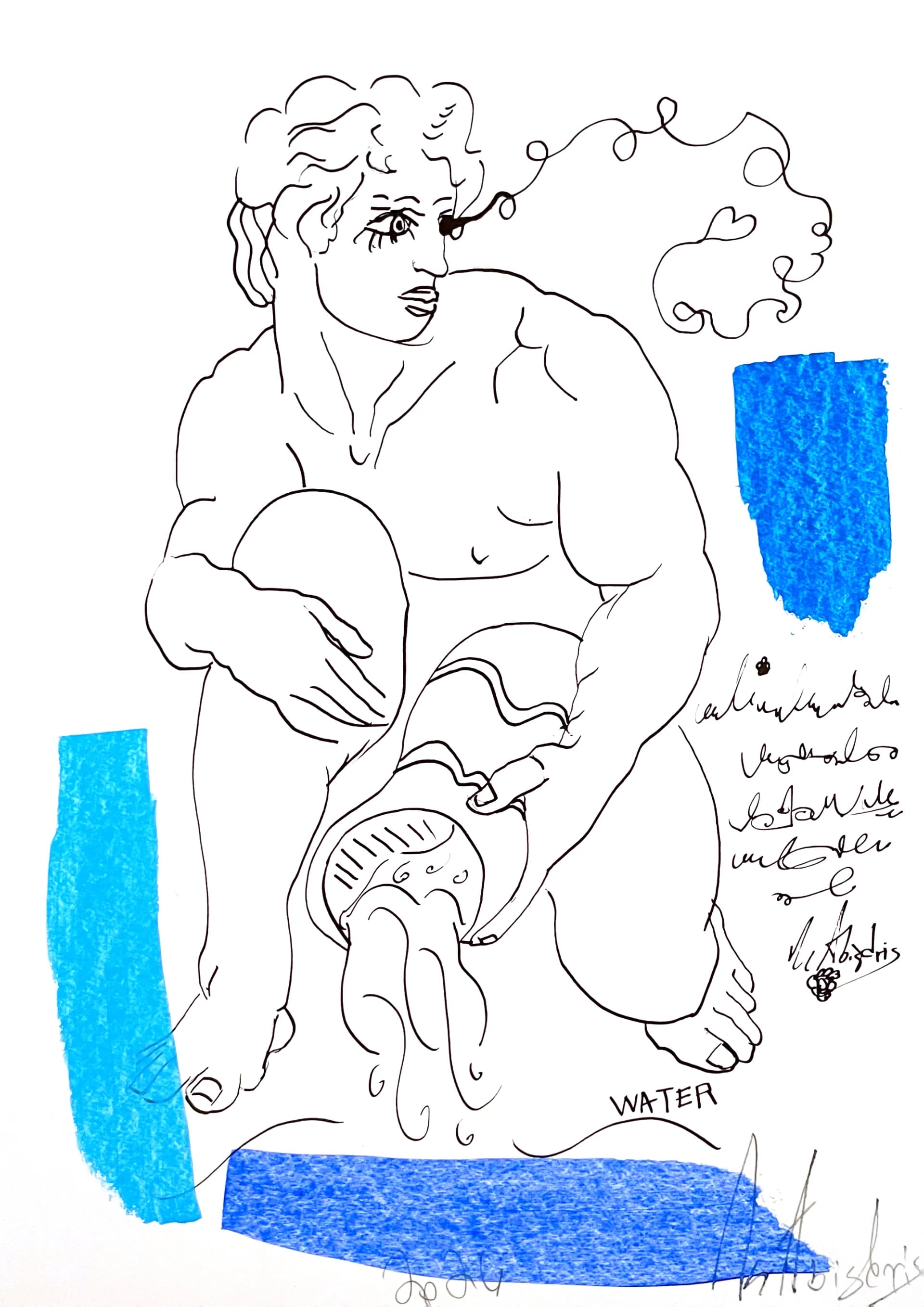 Figure with Water