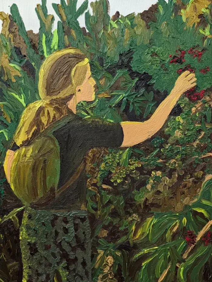 Gathering Red Berries