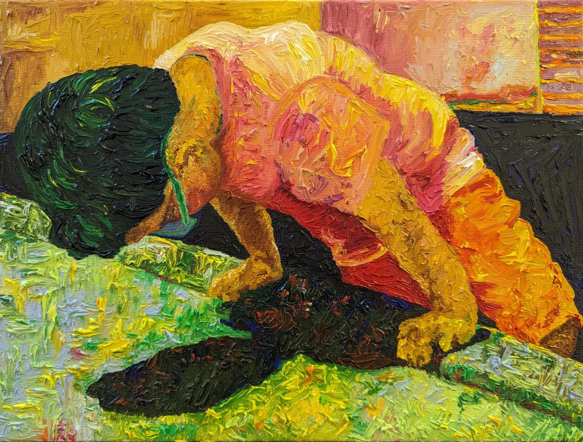 A boy leaning in Vermilion