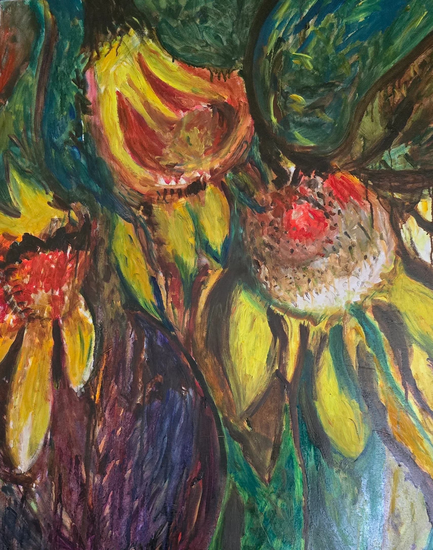 a sun flower's look