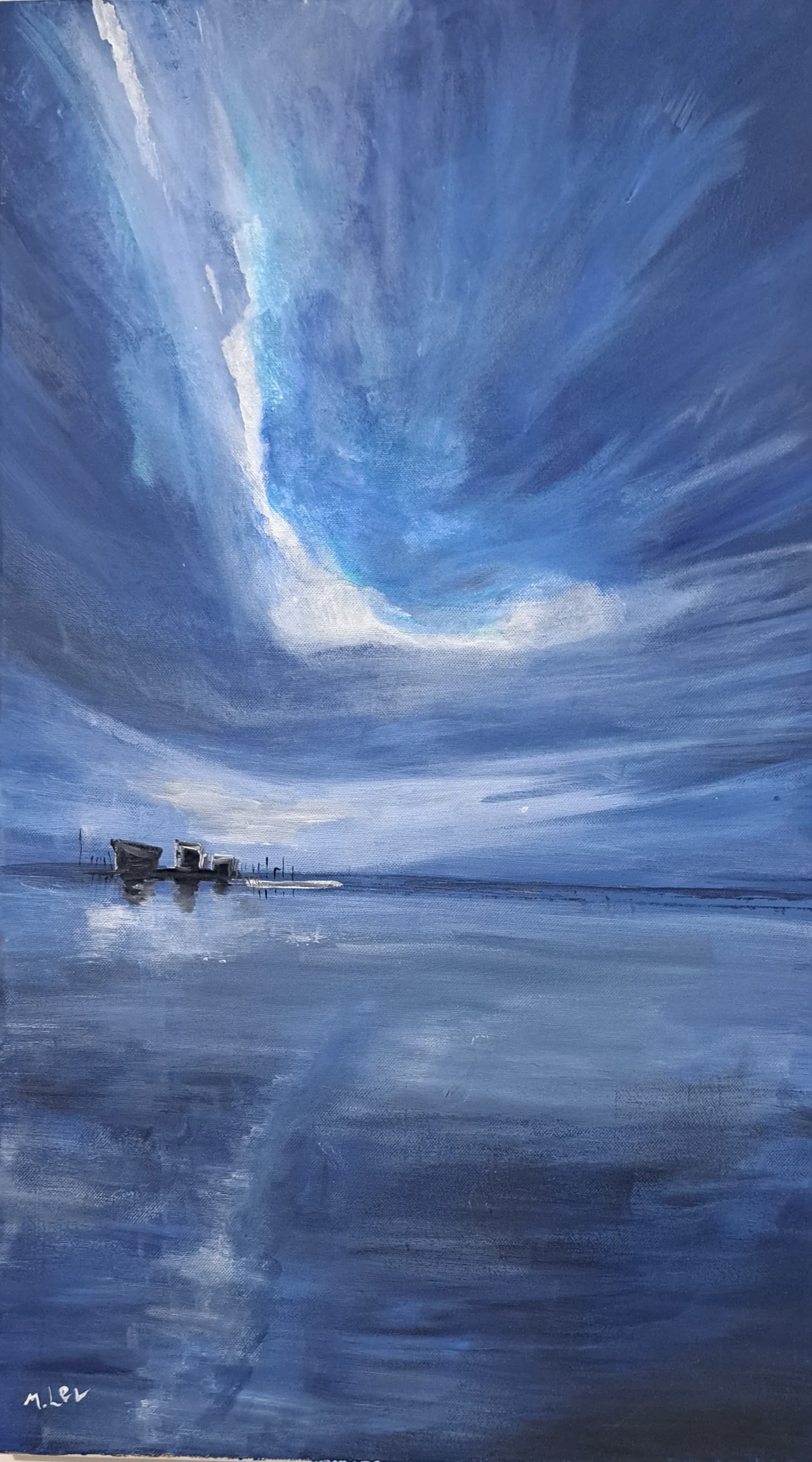 Between sky and water