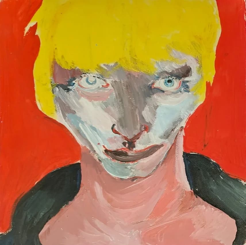 Expressive self-portrait