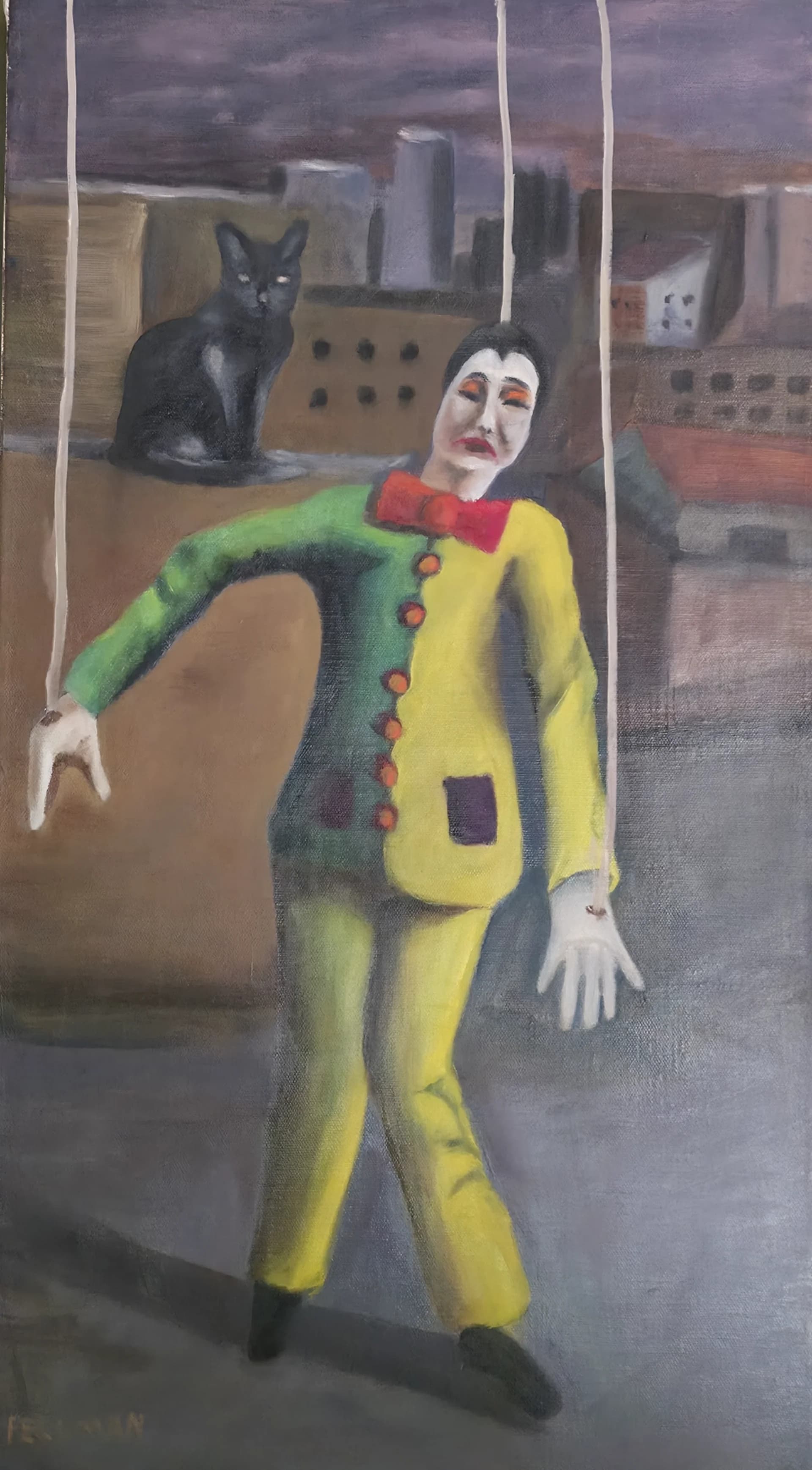 Even a clown on a string sometimes gets tired.