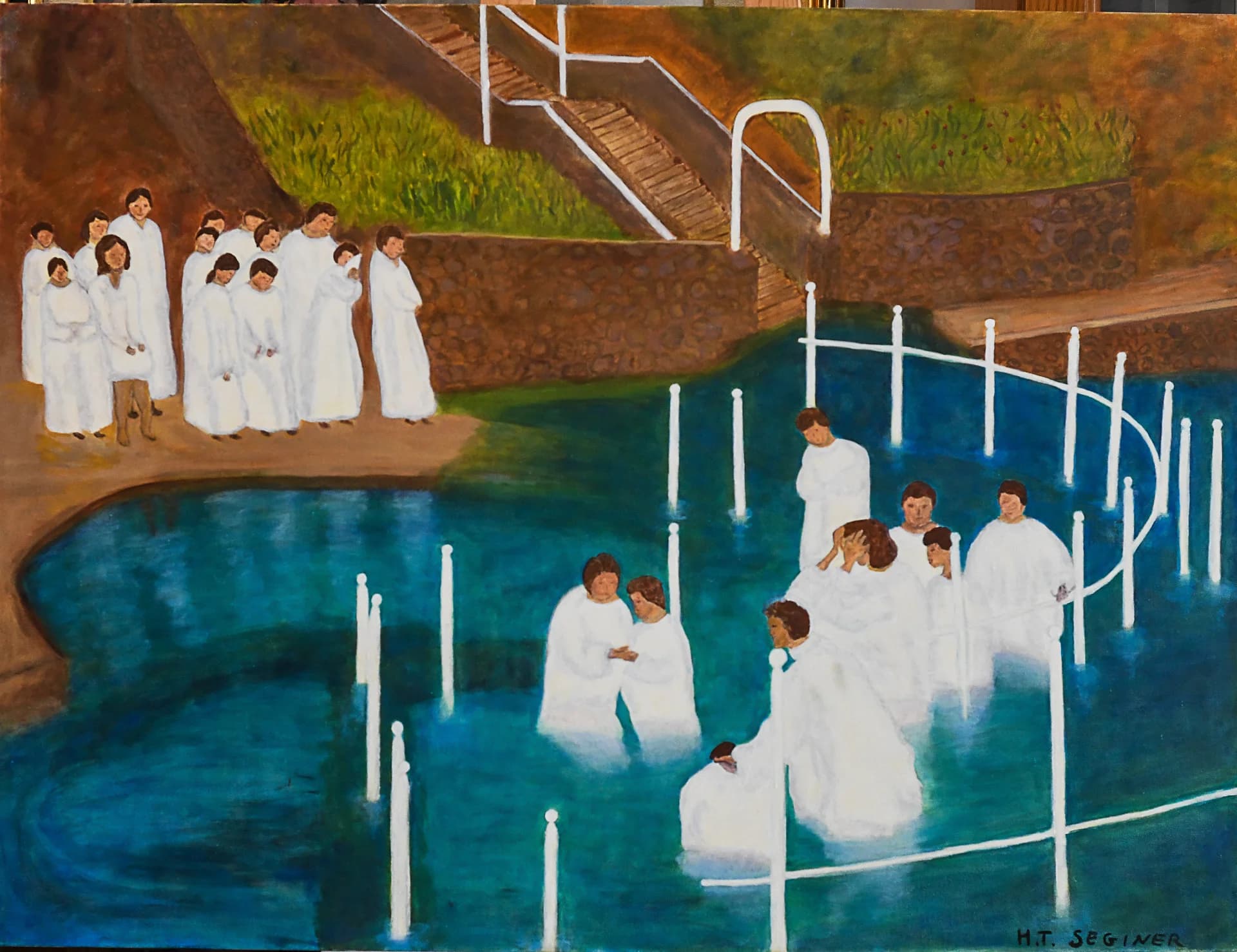 The baptism in Jordan river